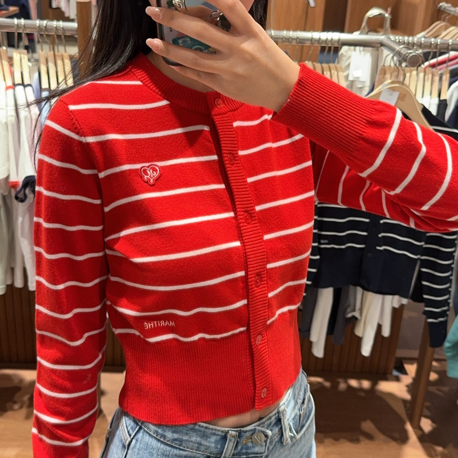 韓國 Marithe Francois Girbaud W STRIPE KNIT【MF326】