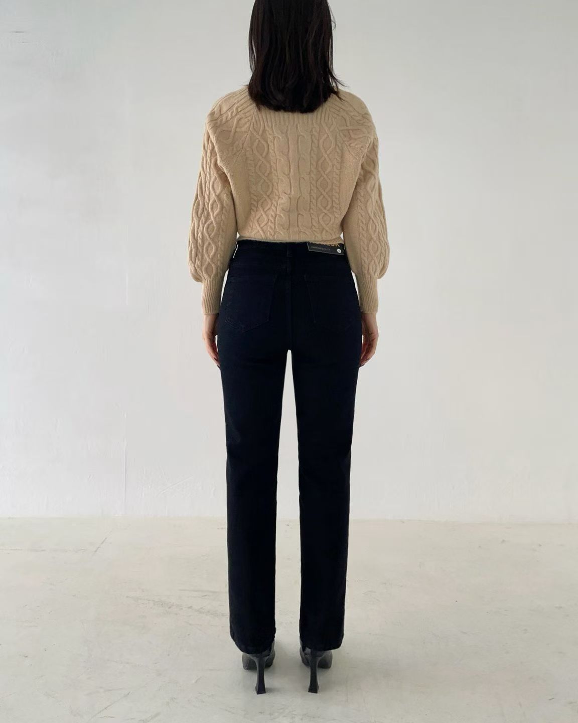 韓國 HowLuk 牛仔褲 刷薄毛  (冬季款)【H2561】