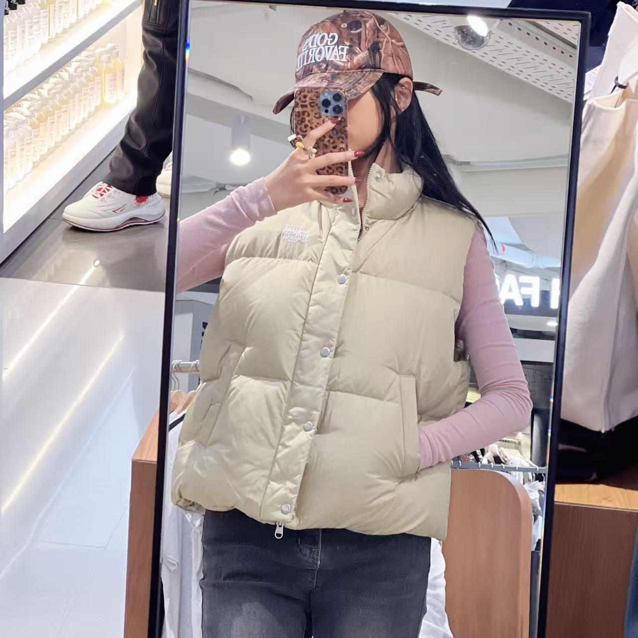 韓國 Marithe Francois Girbaud Classic Logo Down Vest (鴨絨)【MF757】