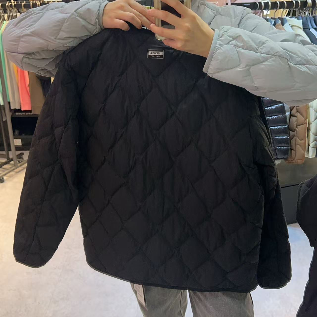 韓國 LifeWork Lite Diamond Quilted Down Jumper (鴨絨)【LW023】