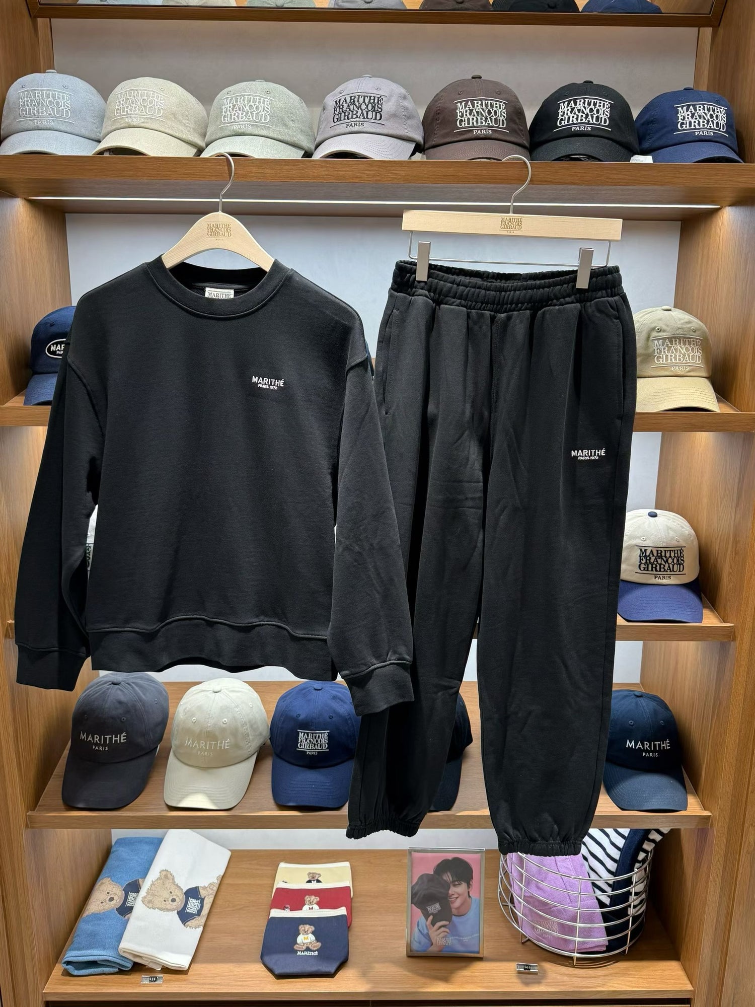 韓國 Marithe Francois Girbaud Regular Logo Sweat Set-Up【MF671】