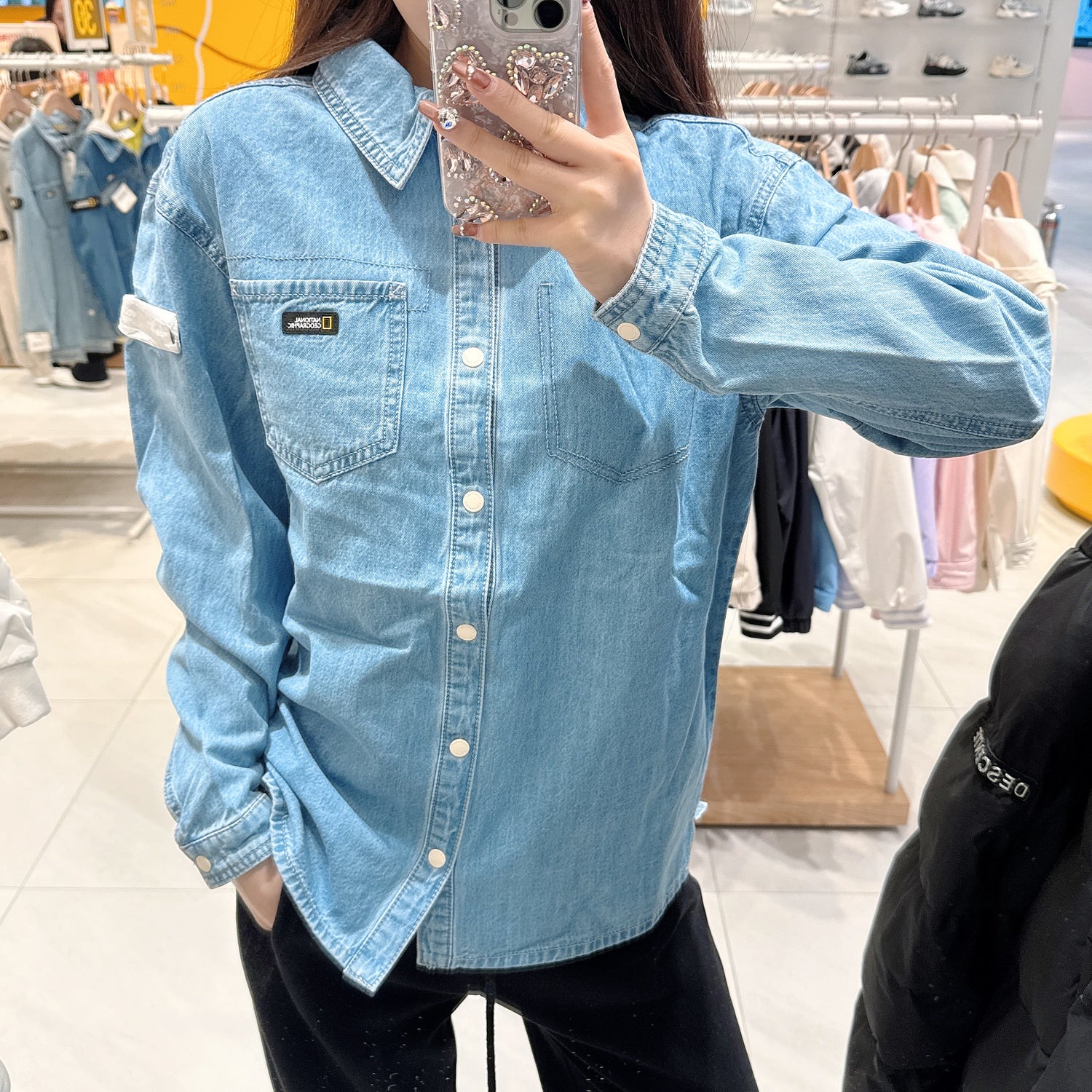 韓國 National Geographic Kids Denim Shirt【NG285】