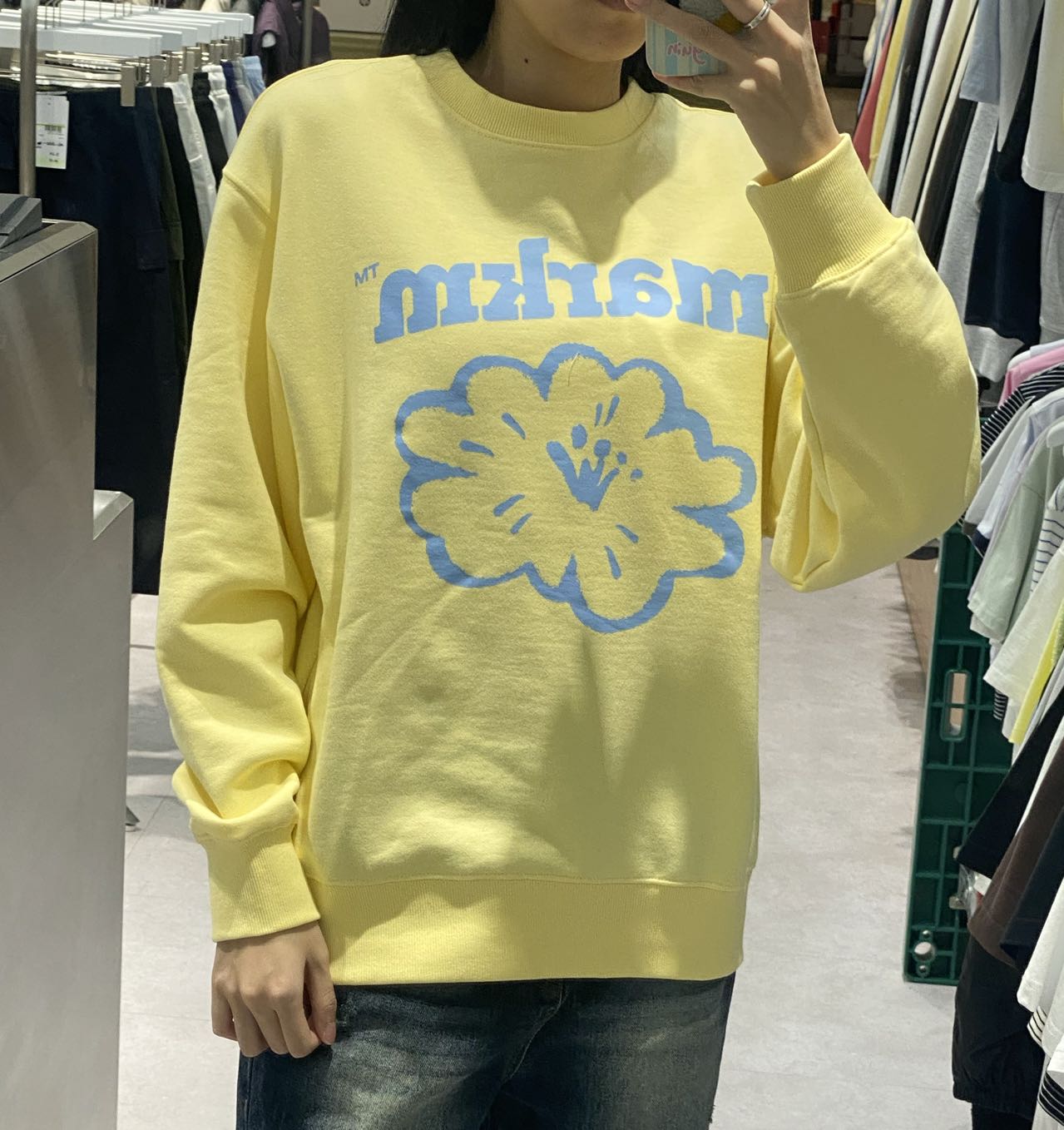 韓國 Markm BIG FLOWER SWEATSHIRT【MA038】