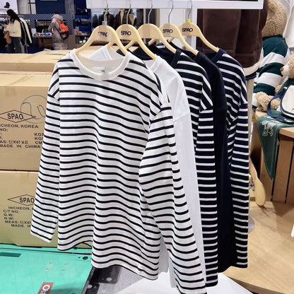 韓國 SPAO Loose Fit Long Sleeve T-Shirt【SP320】