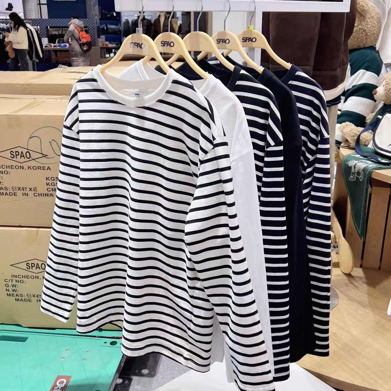 韓國 SPAO Loose Fit Long Sleeve T-Shirt【SP320】