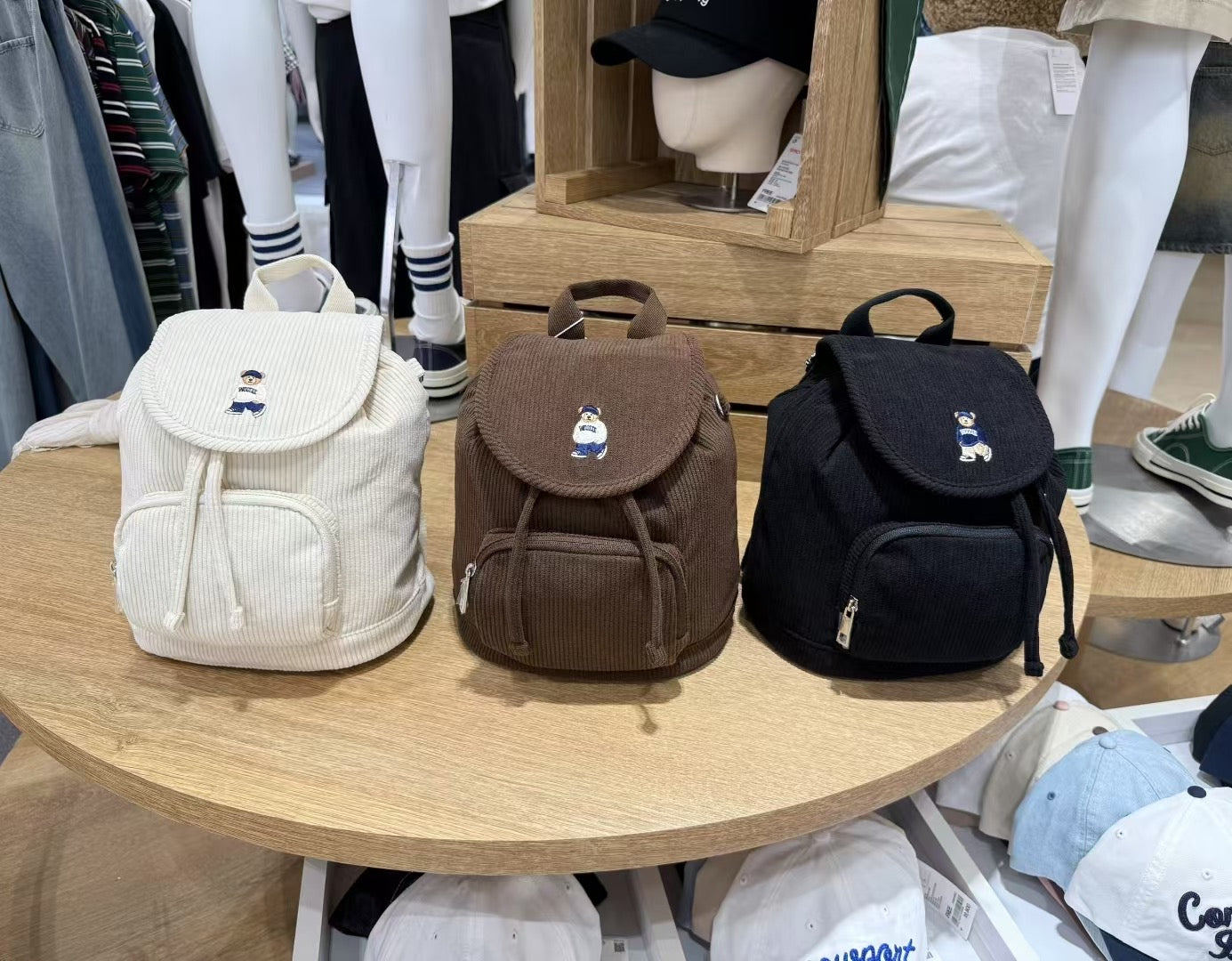 韓國 SPAO Corduroy Mini Backpack【SP252】