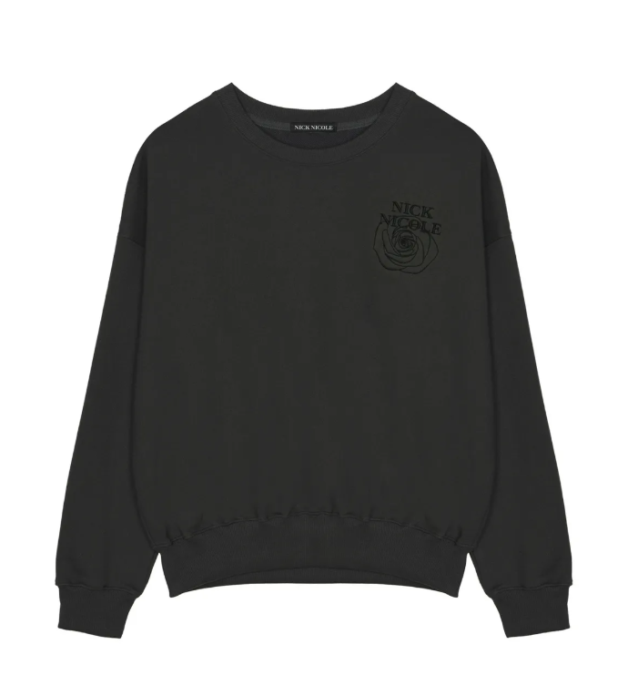 韓國 Nick Nicole MINI VOLUME NICOLE ROSE SWEATSHIRT【NN039】