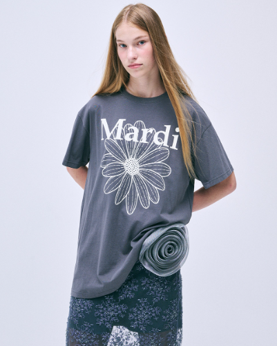 韓國 Mardi Mercredi UNISEX TSHIRT FLOWERMARDI