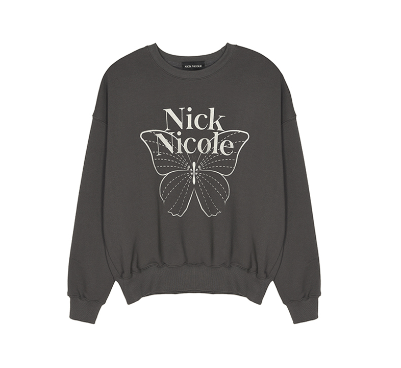 韓國 Nick Nicole BUTTERFLY SIGNATURE SWEATSHIRT【NN041】