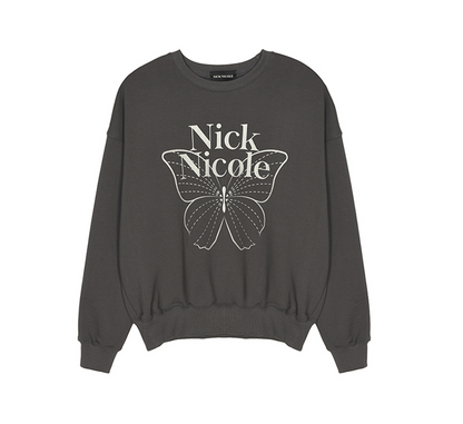 韓國 Nick Nicole BUTTERFLY SIGNATURE SWEATSHIRT【NN041】