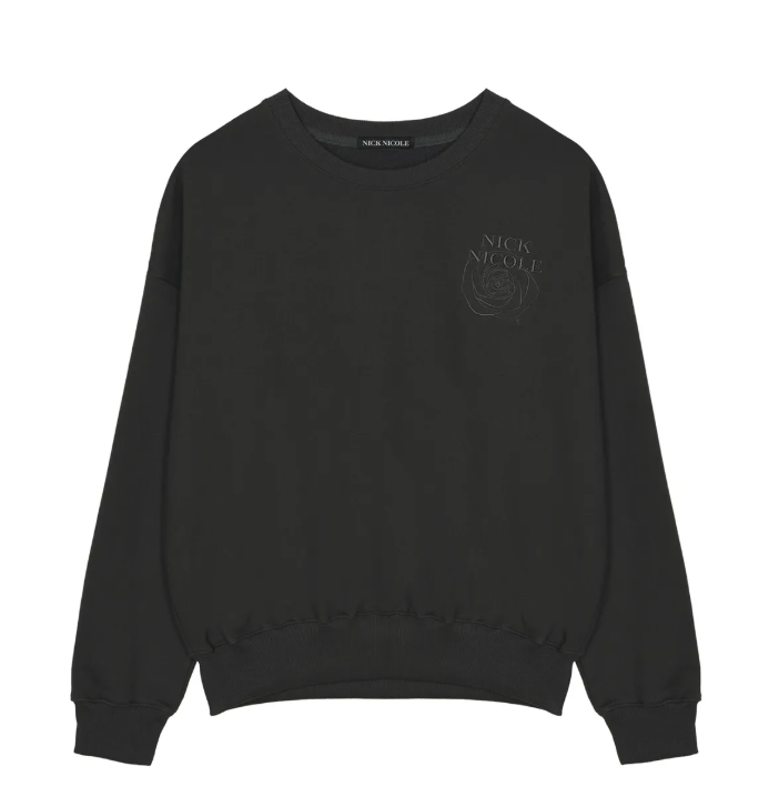 韓國 Nick Nicole MINI VOLUME NICOLE ROSE SWEATSHIRT【NN039】