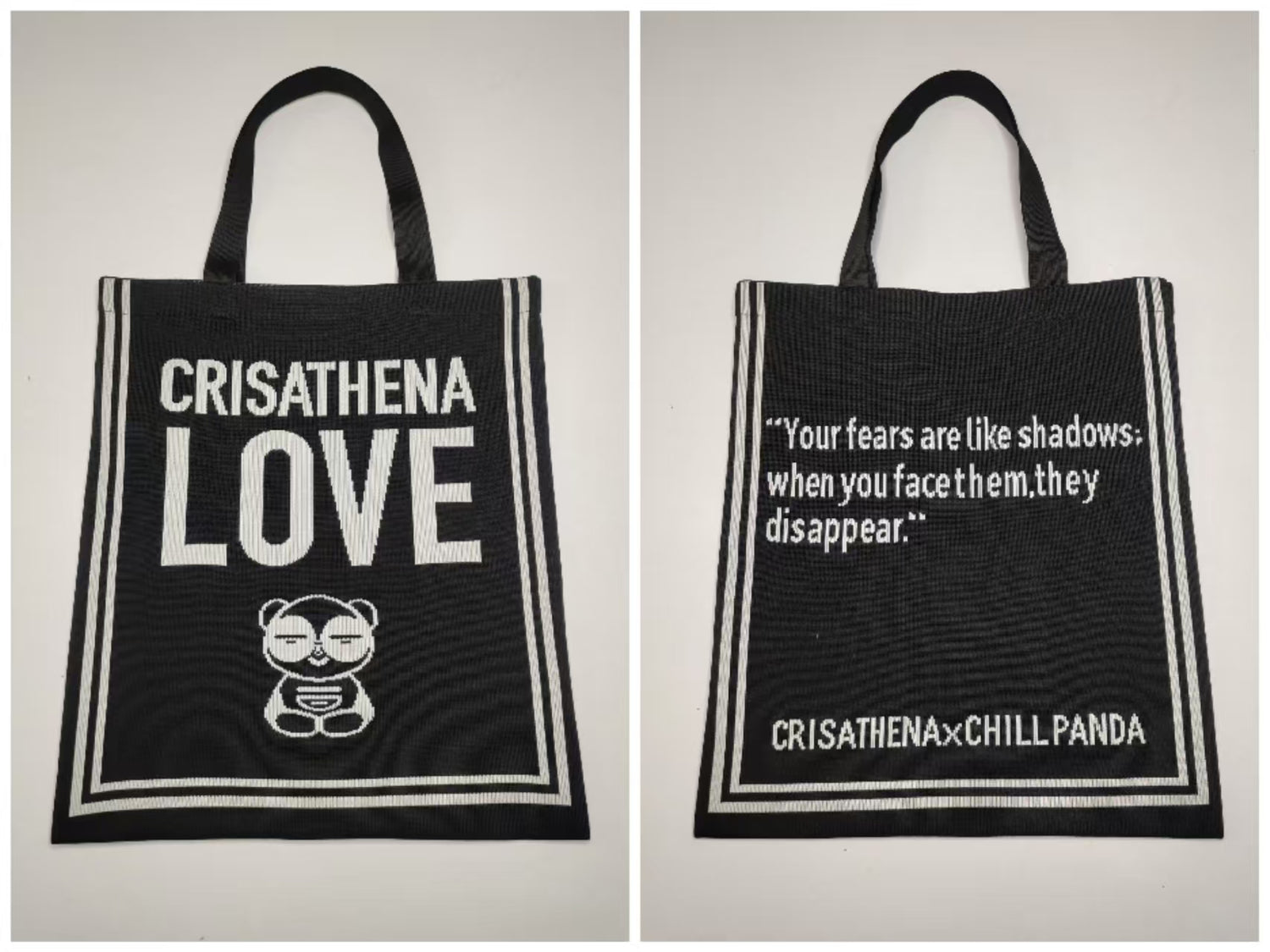 Crisathena Chill Panda Love Tote Bag【SS074】