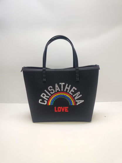 Crisathena Glam RainBow Love Small Tote Bag【SS071】