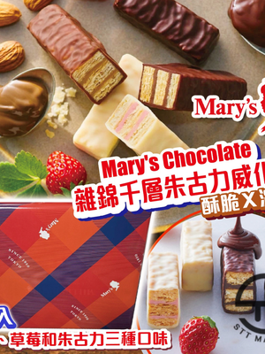日本直送 Mary's 雜錦千層朱古力威化餅 10入【SM640】