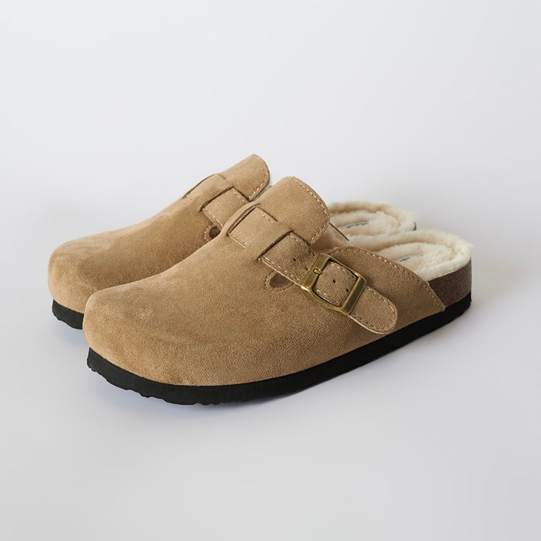 韓國 SPAO Shearling Suede Clogs【SP264】
