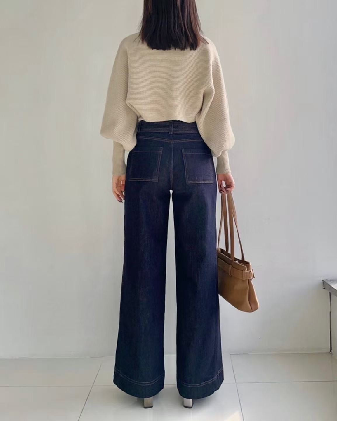 韓國 HowLuk 牛仔褲 刷薄毛  (冬季款)【H2558】