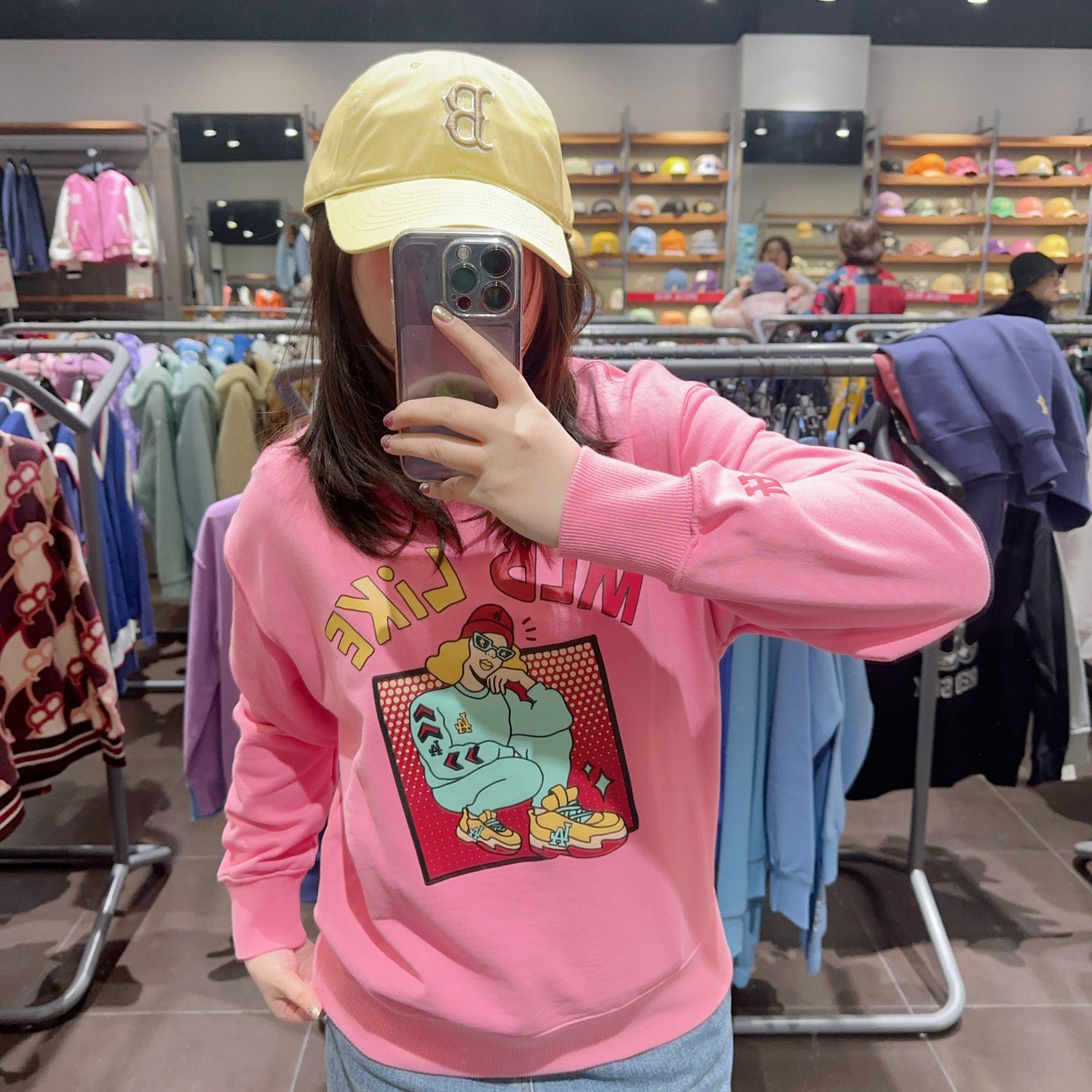 韓國 MLB LIKE CARTOON OVERFIT SWEATSHIRT【MB149】