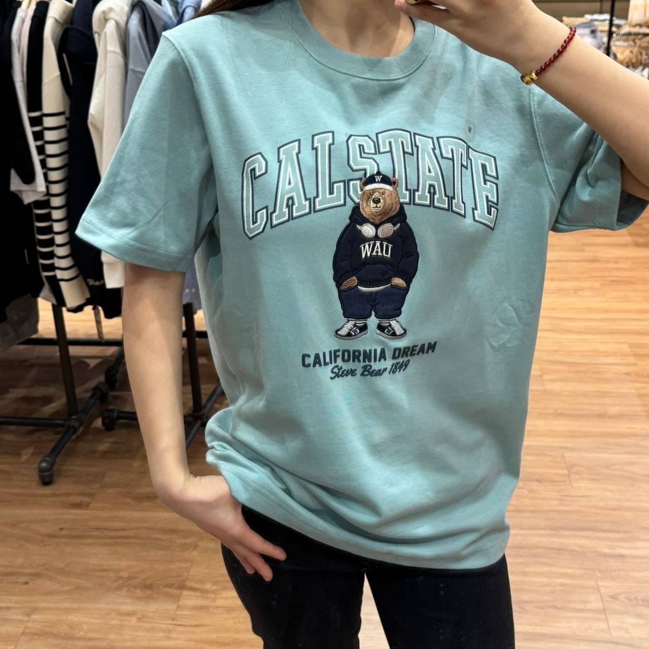韓國 Who.A.U Steve Patch T-Shirt【WA049】 - STT Mall HK 靚太網購