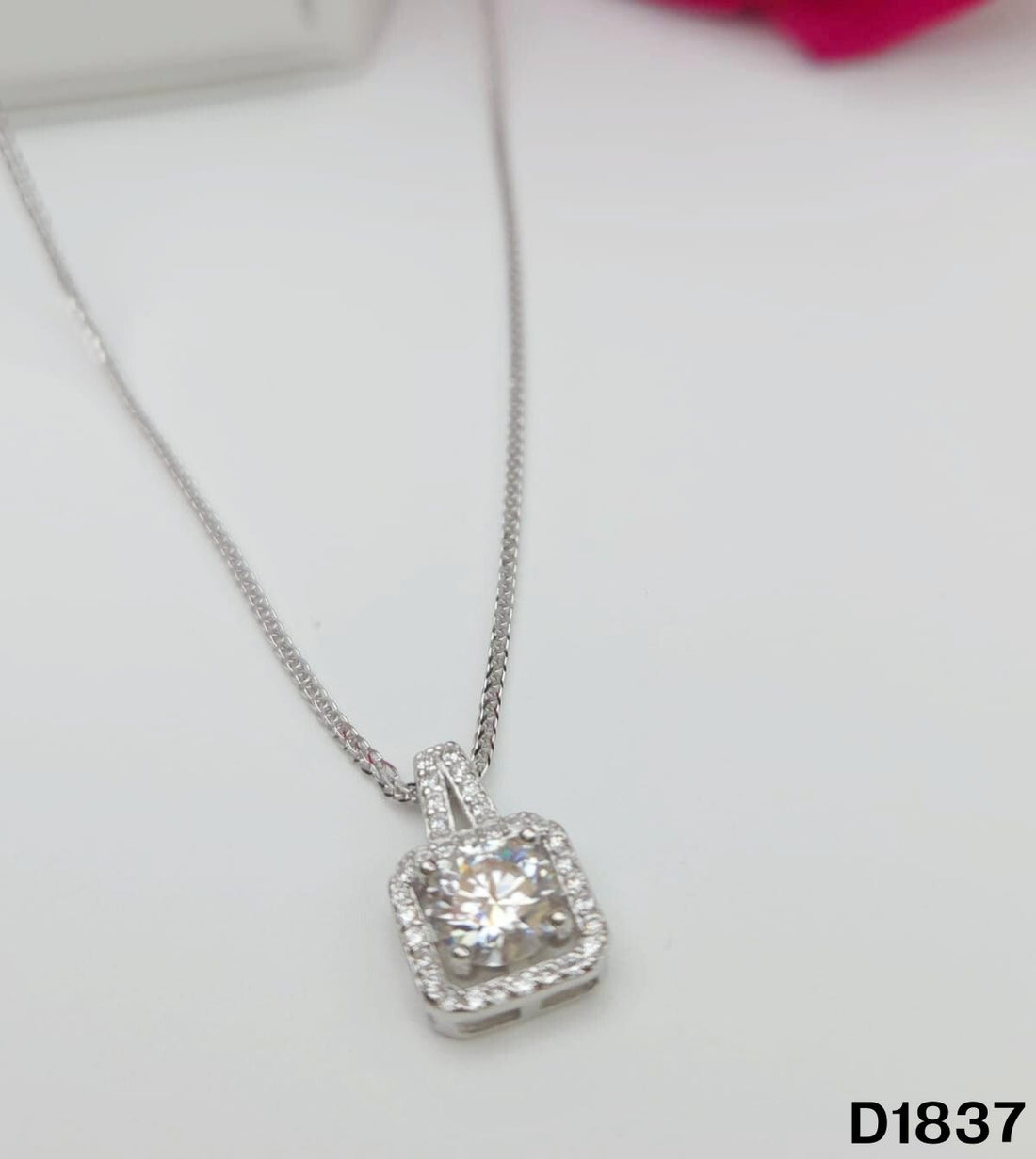 S925銀 莫桑鑽吊墜 D1837-1Ct【SS760】
