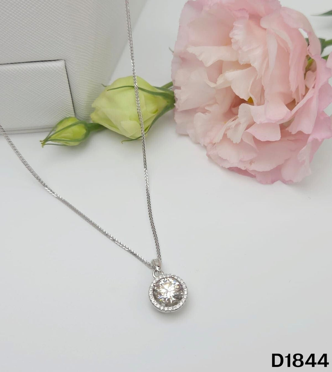 S925銀 莫桑鑽吊墜 D1844-2Ct【SS753】