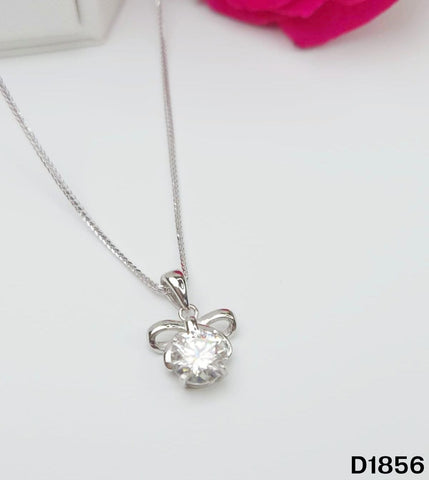S925銀 莫桑鑽吊墜 D1856-2Ct【SS750】