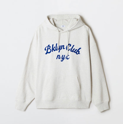 韓國 SPAO BROOKLYN Chain Embroidered Hooded Pullover【SP318】