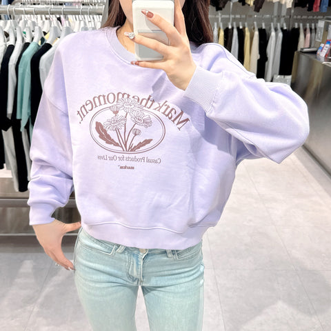 韓國 Markm (W) FLOWER GRAPHIC SWEATSHIRT【MA073】