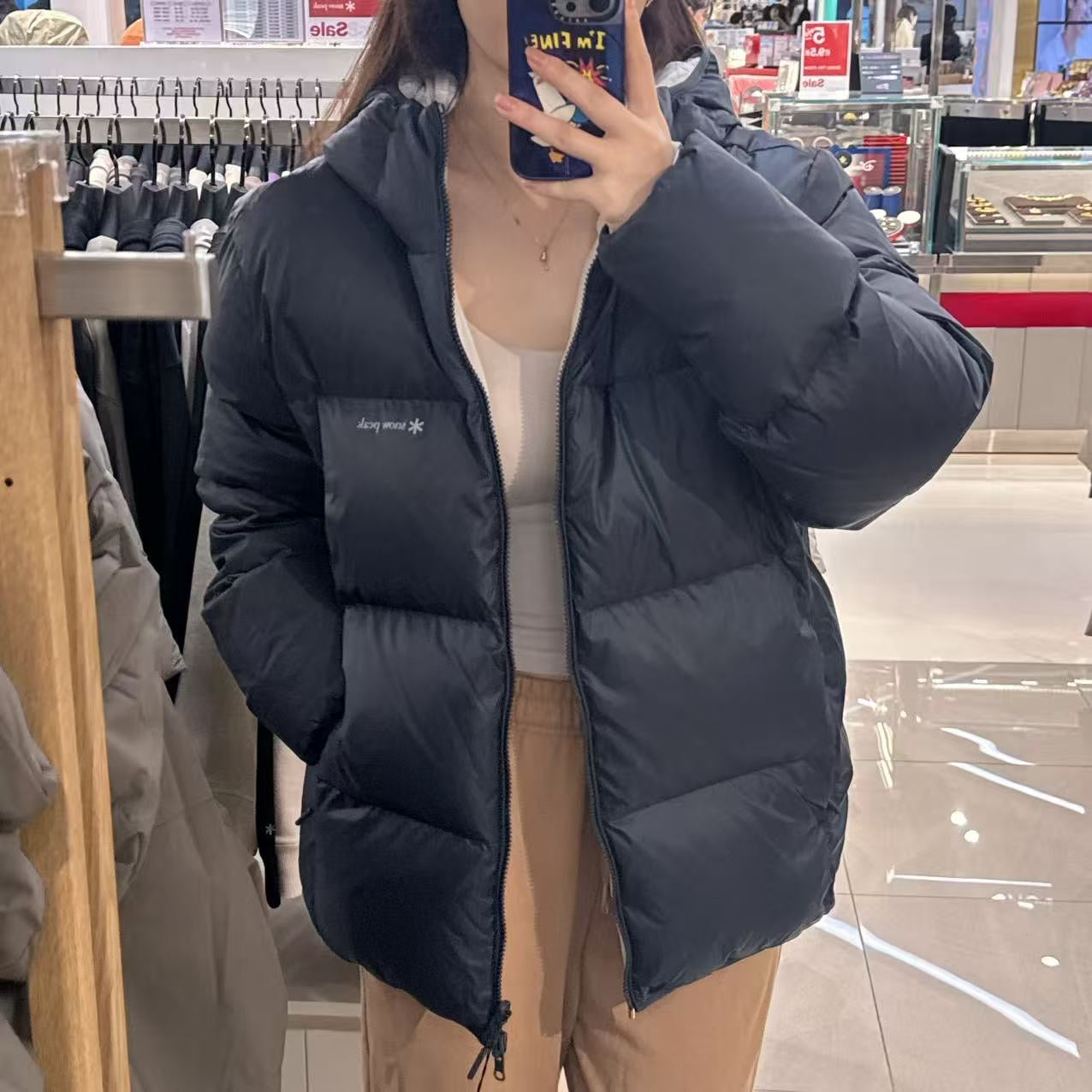 韓國 Snowpeak 男女同款 Airnova Pertex Reversible Hooded Heavy Down Jacket 雙面款 (鴨絨)【SN059】