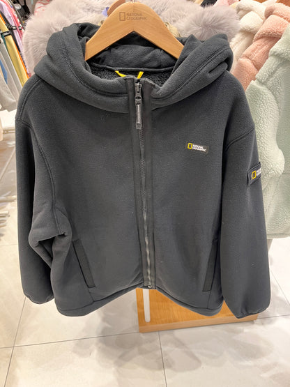 韓國 National Geographic Basic Hoodie Fleece Jacket【NG137】