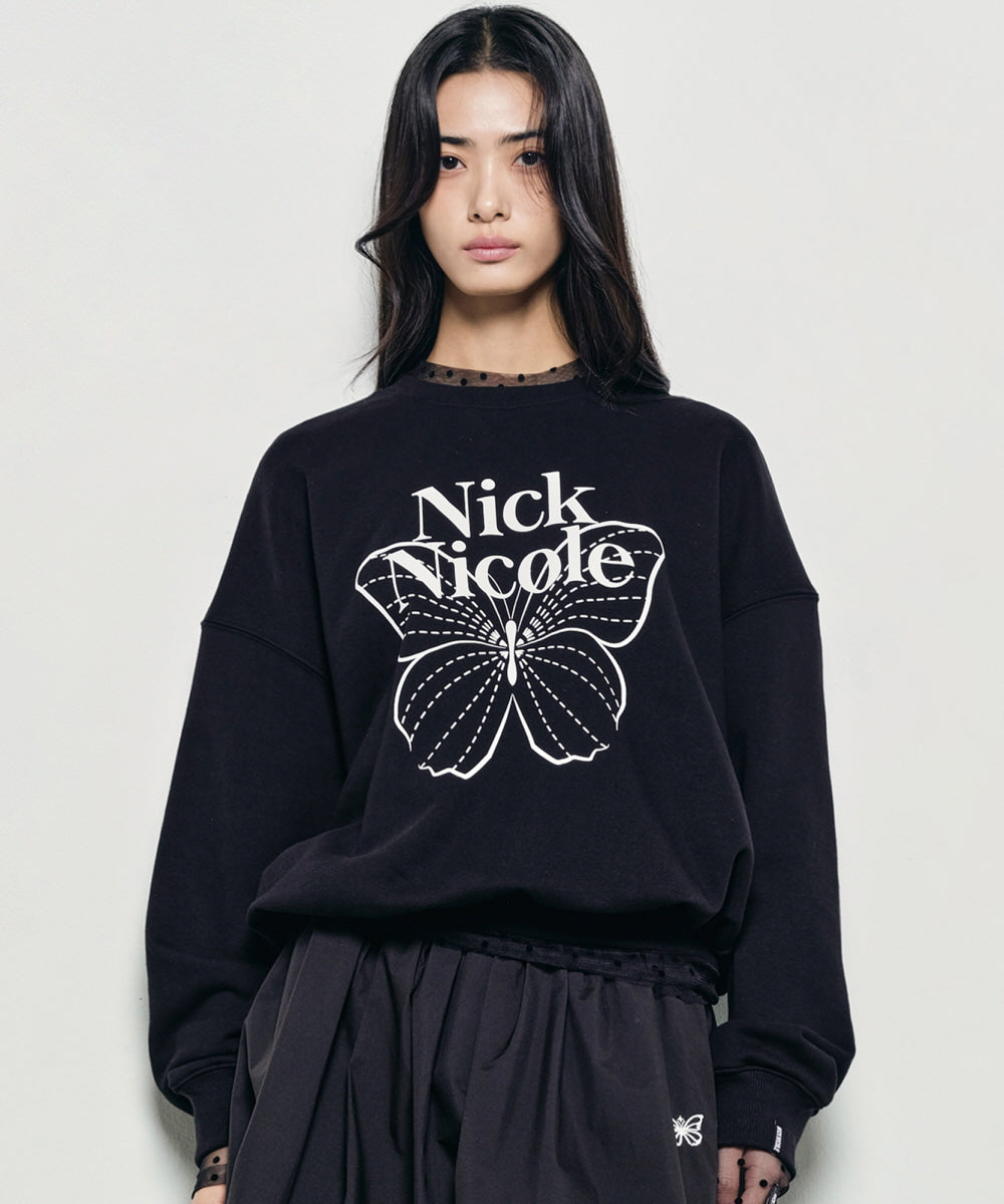 韓國 Nick Nicole Butterfly Signature Sweatshirt【NK001】
