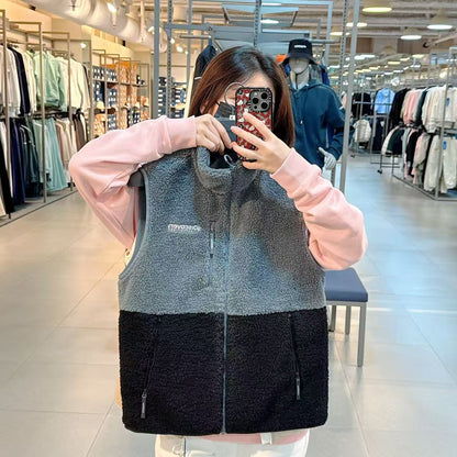 韓國 Discovery Universal Tech Fleece Colorblock Vest【DY148】