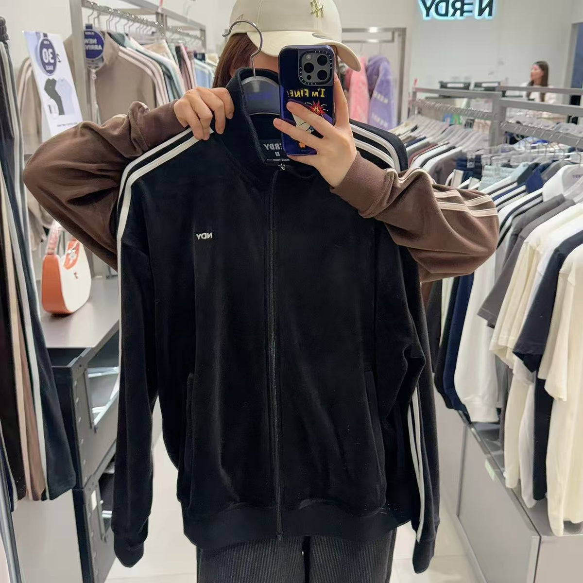 韓國 Nerdy Uni Velour Track Top【NY077】