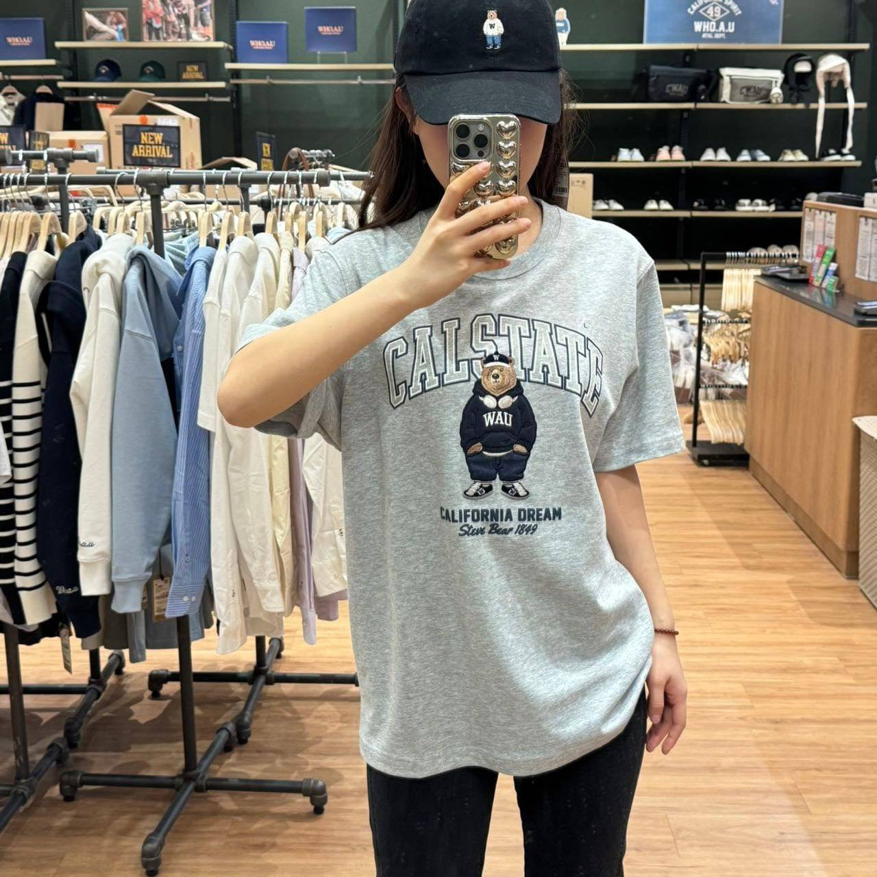 韓國 Who.A.U Steve Patch T-Shirt【WA049】 - STT Mall HK 靚太網購