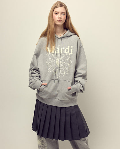 韓國 Mardi Mercredi Oversized Hoody Flowermardi【MM165】