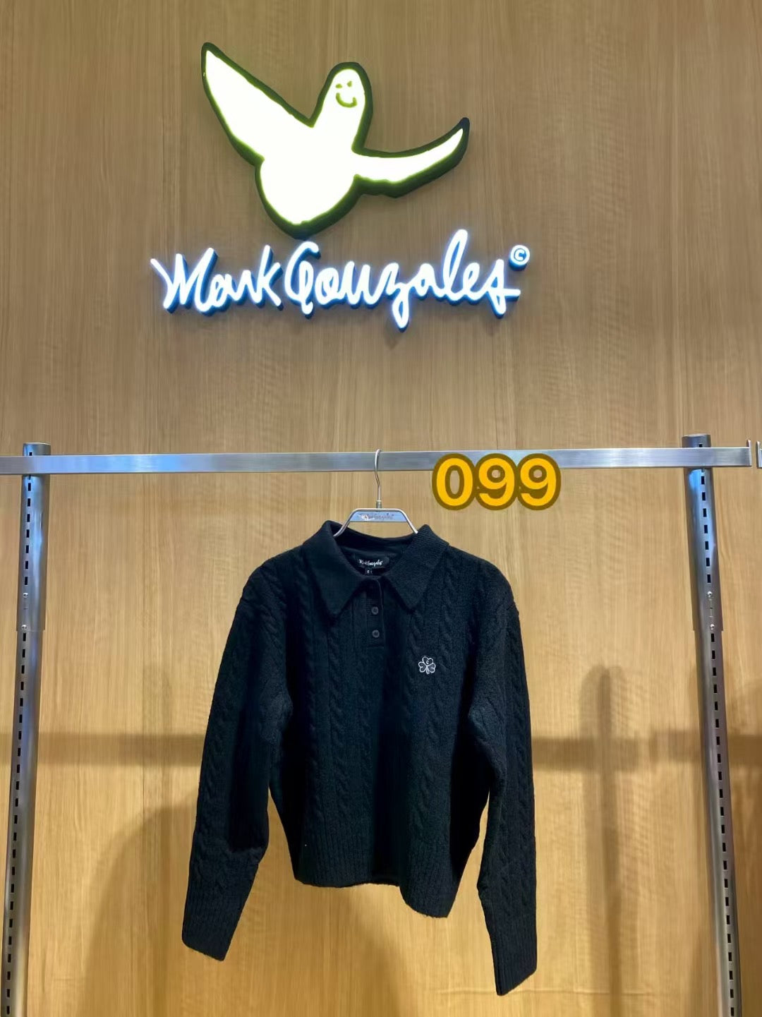 韓國 Mark Gonzales Women's Club Cable Neck Knit【MG132】