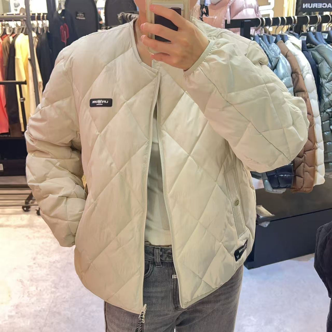 韓國 LifeWork Airy Reversible Down Jumper (鴨絨)【LW038】