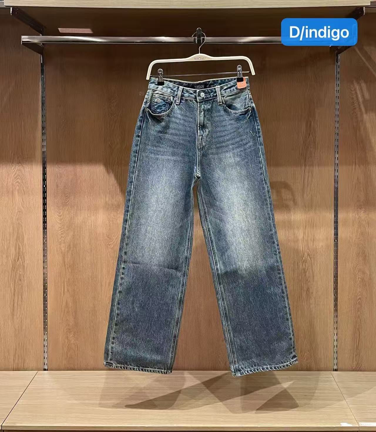 韓國 WhoAU Semi Wide Denim【WA305】