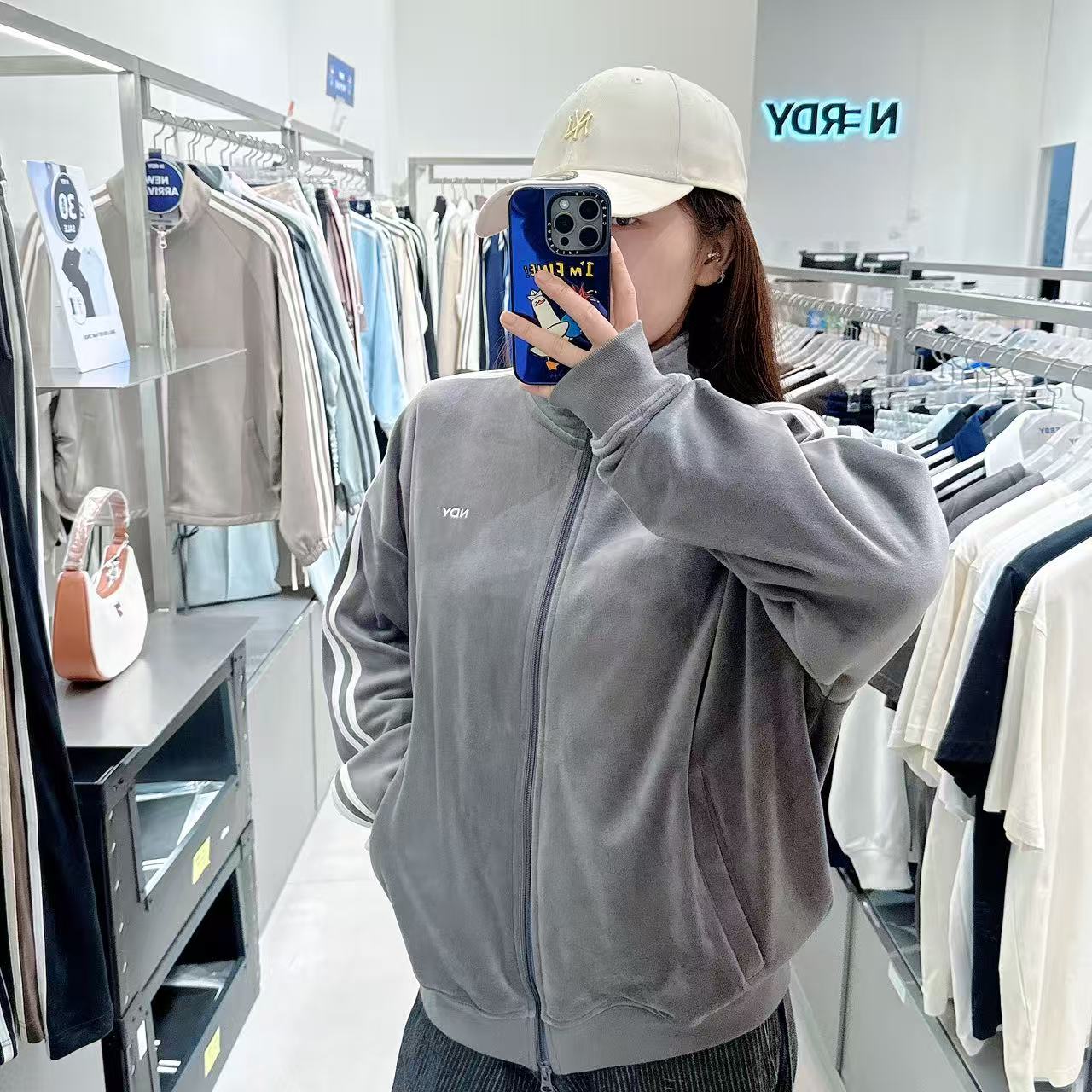 韓國 Nerdy Uni Velour Track Top【NY077】