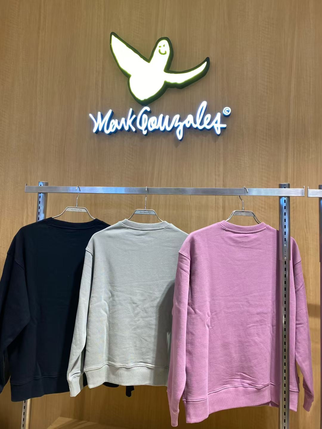 韓國 Mark Gonzales Sign Logo Blur Print Sweatshirt【MG127】