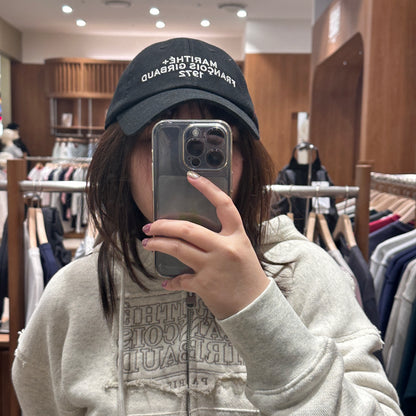 韓國 Marithe Francois Girbaud LETTERING LOGO BALL CAP 【MF303】