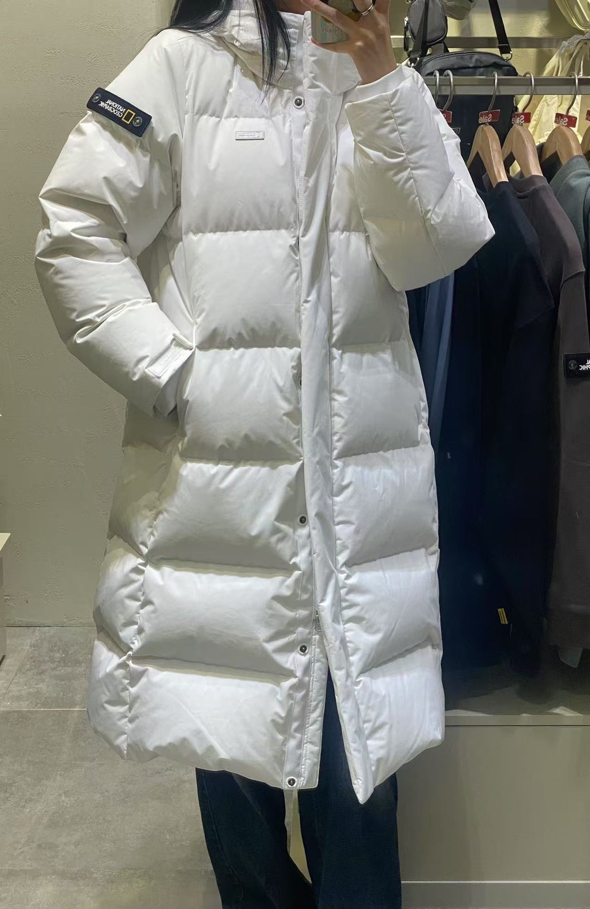 韓國 National Geographic 女裝CAYMAN長羽絨外套【NG143】 - STT Mall HK 靚太網購