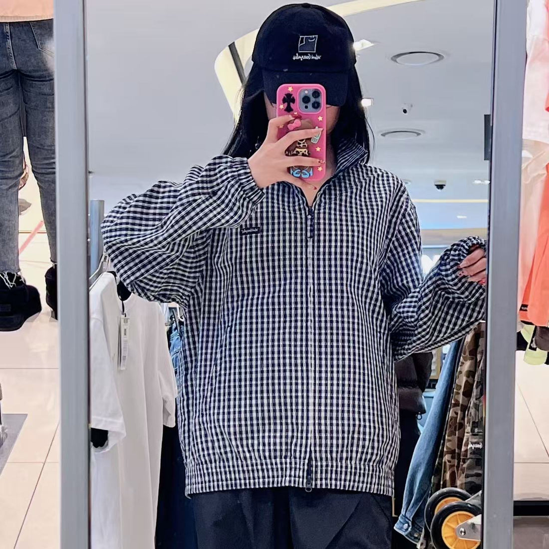 韓國 Mark Gonzales Checked Blue Jacket【MG262】