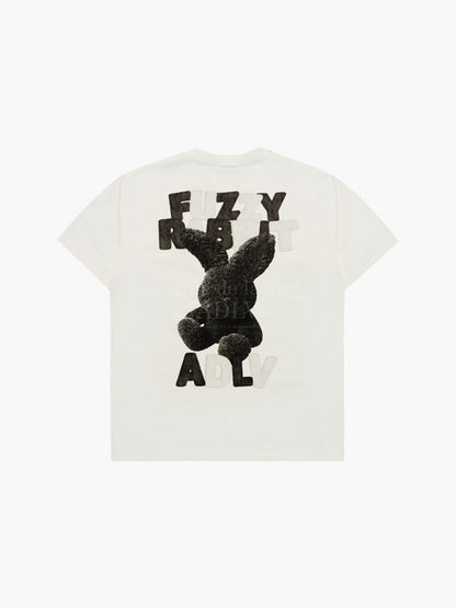 韓國 ADLV FUZZY FONT RABBIT SHORT SLEEVE T-SHIRT【AD004】