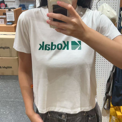 韓國 Kodak Big Logo Askin Short Sleeve T-Shirt【KK007】