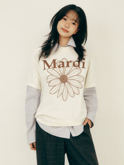 韓國 Mardi Mercredi TSHIRT FLOWERMARDI【MM039】