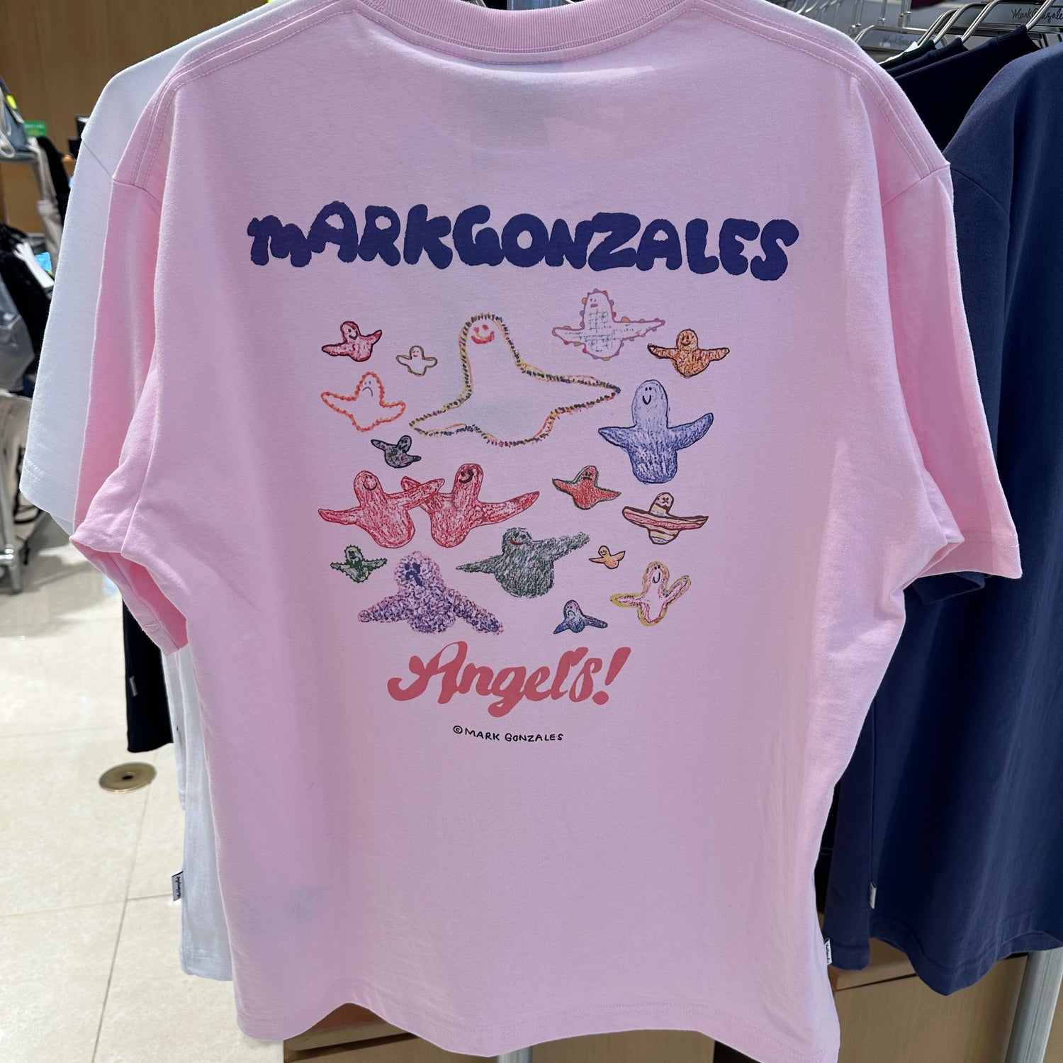 韓國 Mark Gonzales Fly Angel Graphic Short Sleeve T-Shirt【MG113】