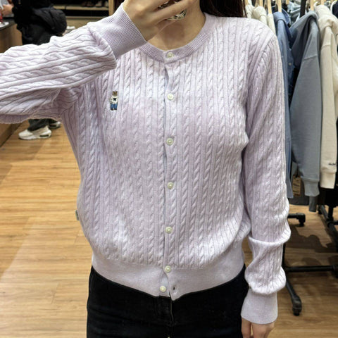 韓國 Who.A.U Steve High Gauge Wool Cable Cardigan【WA039】 - STT Mall HK 靚太網購