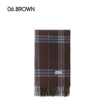 韓國 Mardi Mercredi Les Cadeaux Wool Muffler Check【MM179】