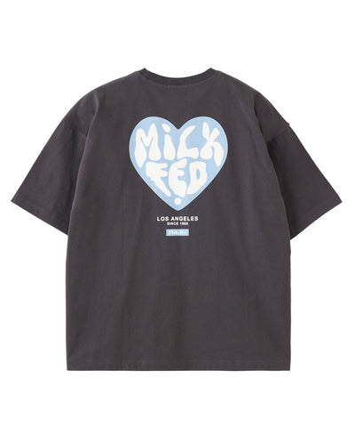 日本直送 MILKFED HEART LOGO WIDE S/S TEE【SJ032】