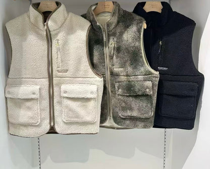 韓國 Wacky Willy Reversible Fleece Vest【WW098】